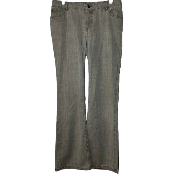 J. Jill Bootcut Jeans Mid Rise Stretch Denim Zip Fly 5 Coin Pocket Gray 10 - Picture 1 of 5